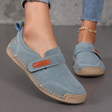 Womens Leather Slip On Loafers Clothium