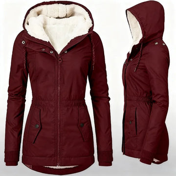 Solid Hooded Women's Jacket Clothium